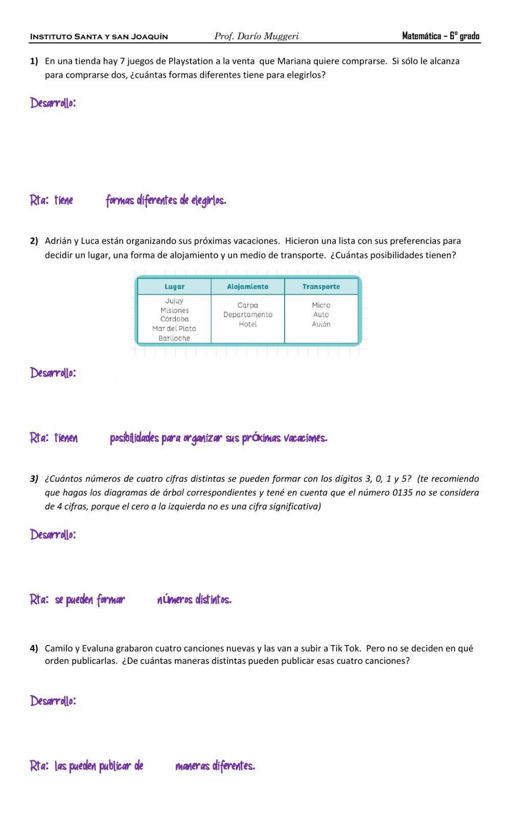 Conteo y combinatoria