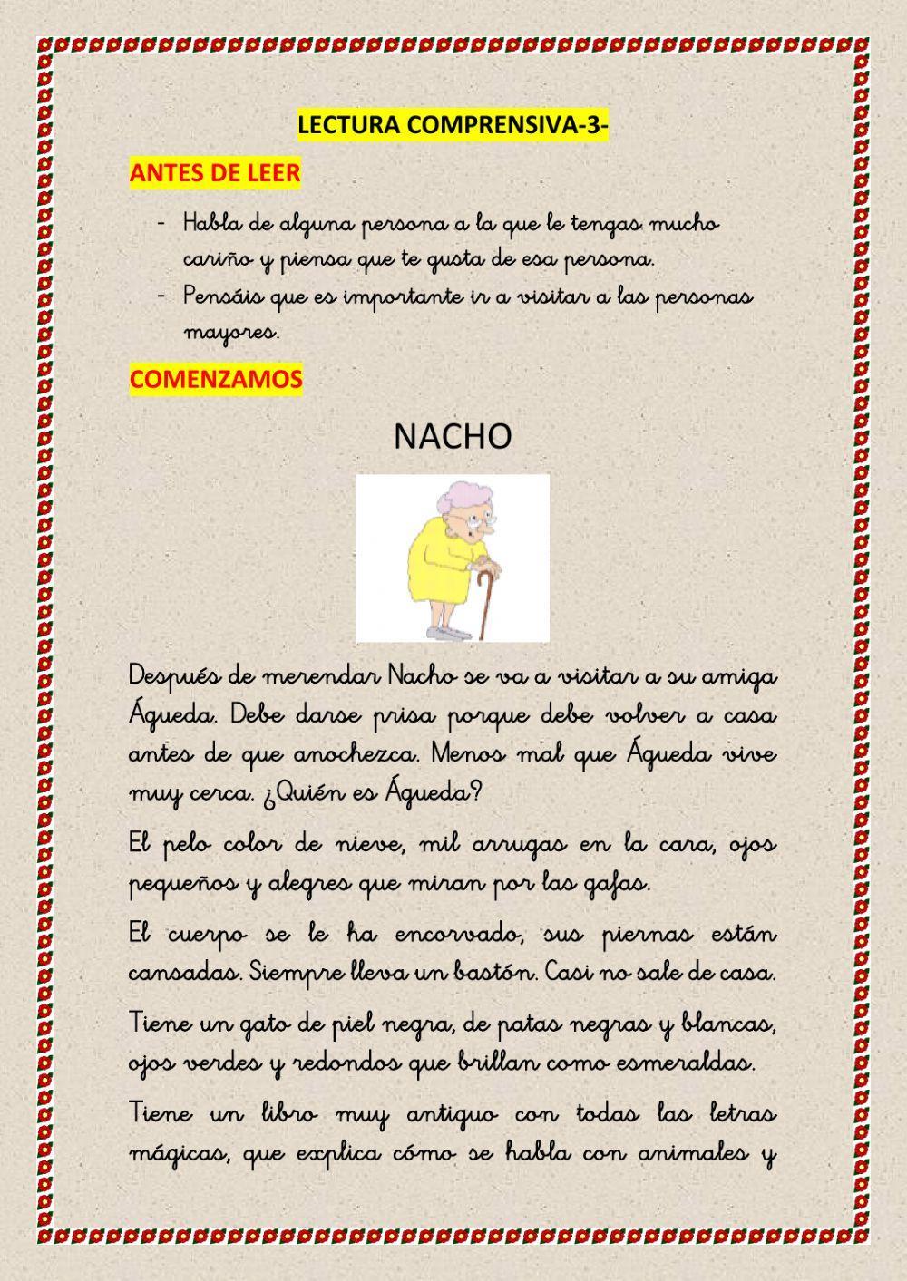 Lecturas comprensivas-3- Lecturas comprensivas-3-