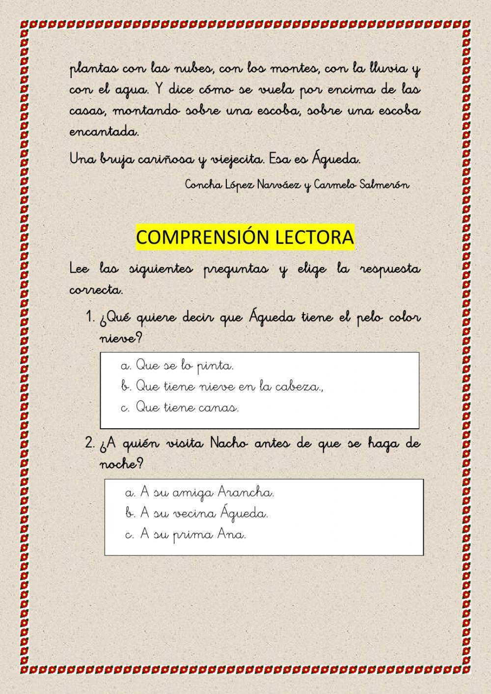 Lecturas comprensivas-3- Lecturas comprensivas-3-
