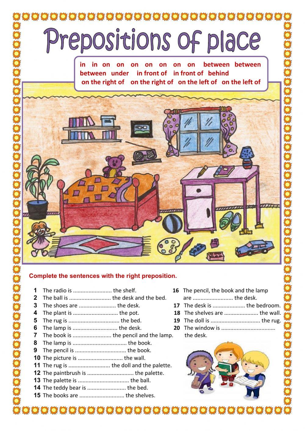 Prepositions of place