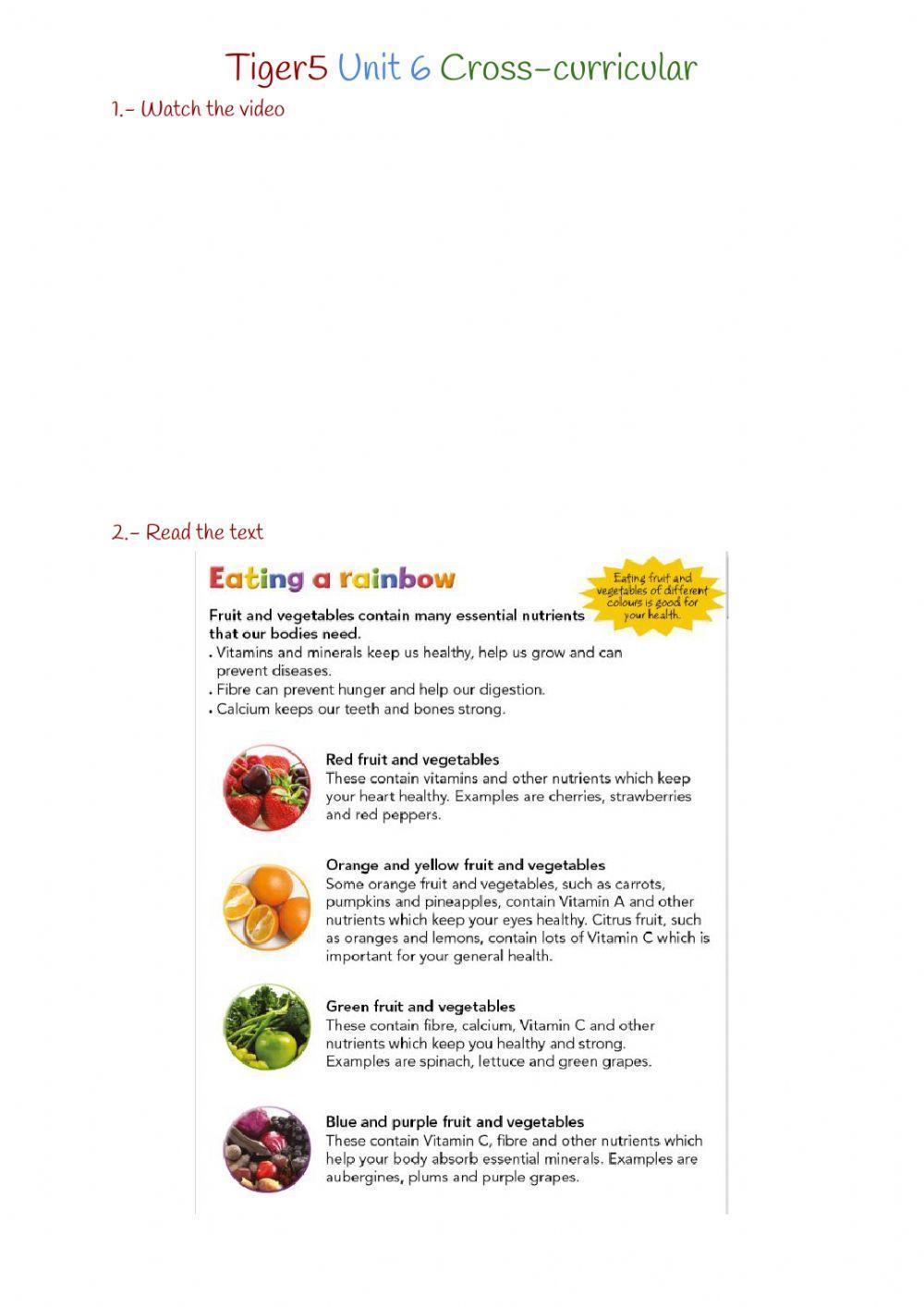 Tiger 5 Unit 6 cross-curricular