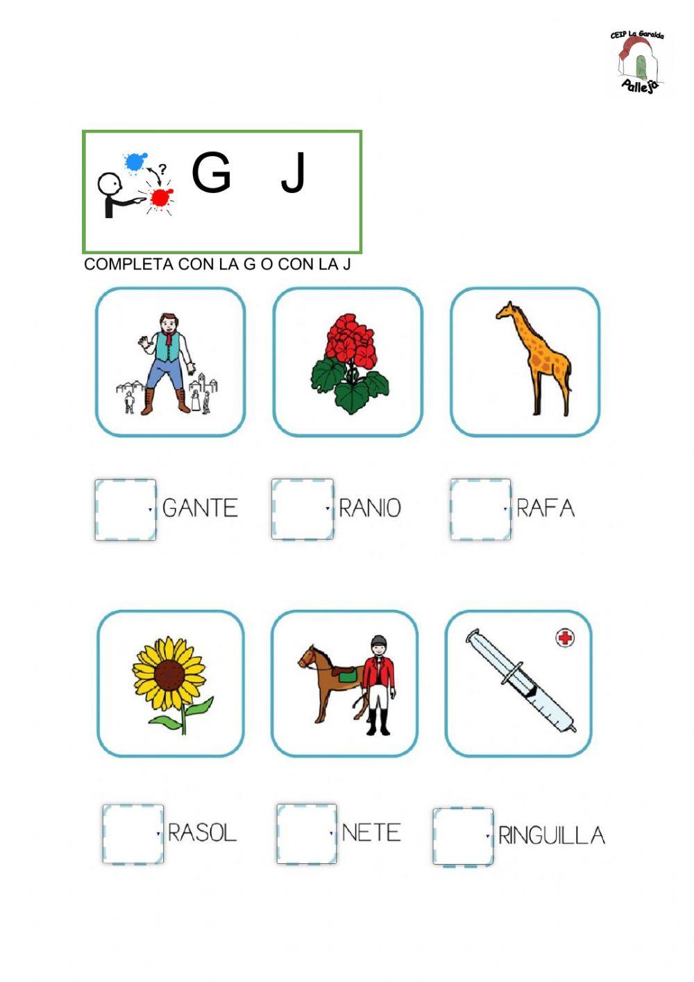 Completa con Go con J