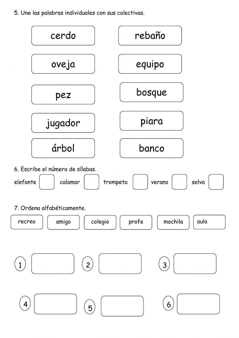 Repaso Lengua 1º