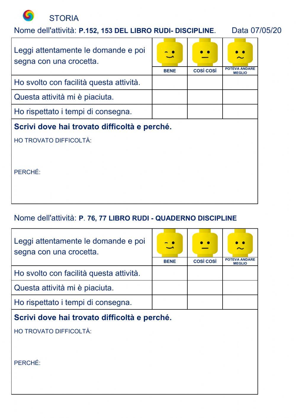 Questionario di autovalutazione