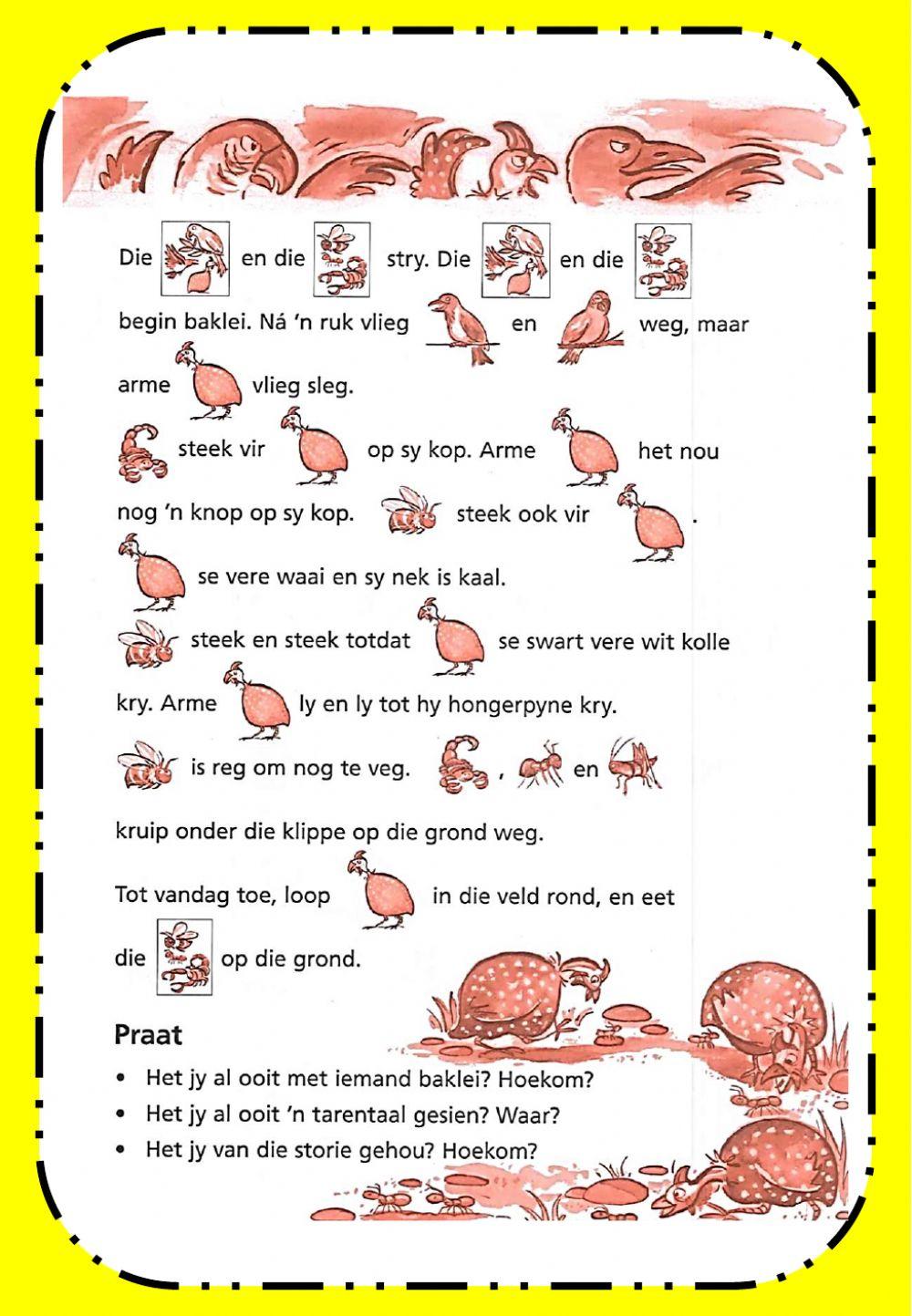 Week 16 - Friday - Afrikaans