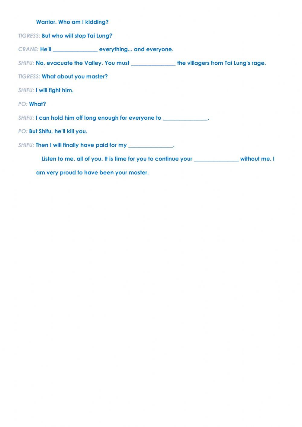 KUNG FU PANDA - Revealing the dragon scroll scene