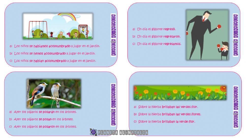 ¿Qué verbo concuerda?