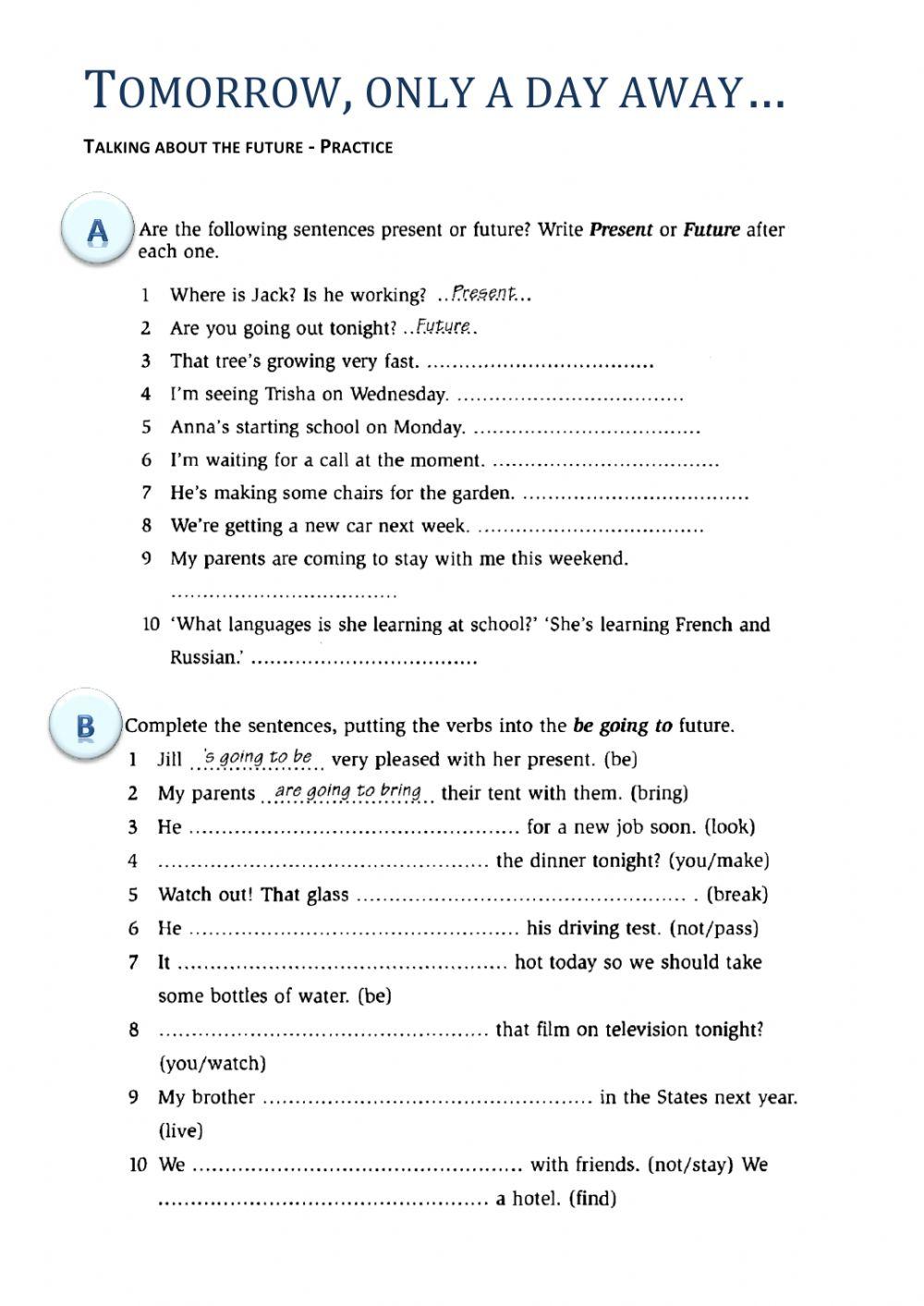 Future forms - 5th grade