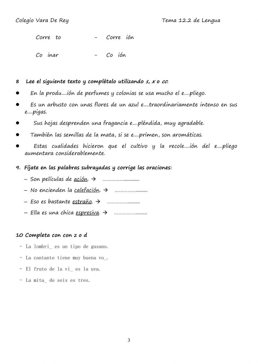 Teatro y ortografía