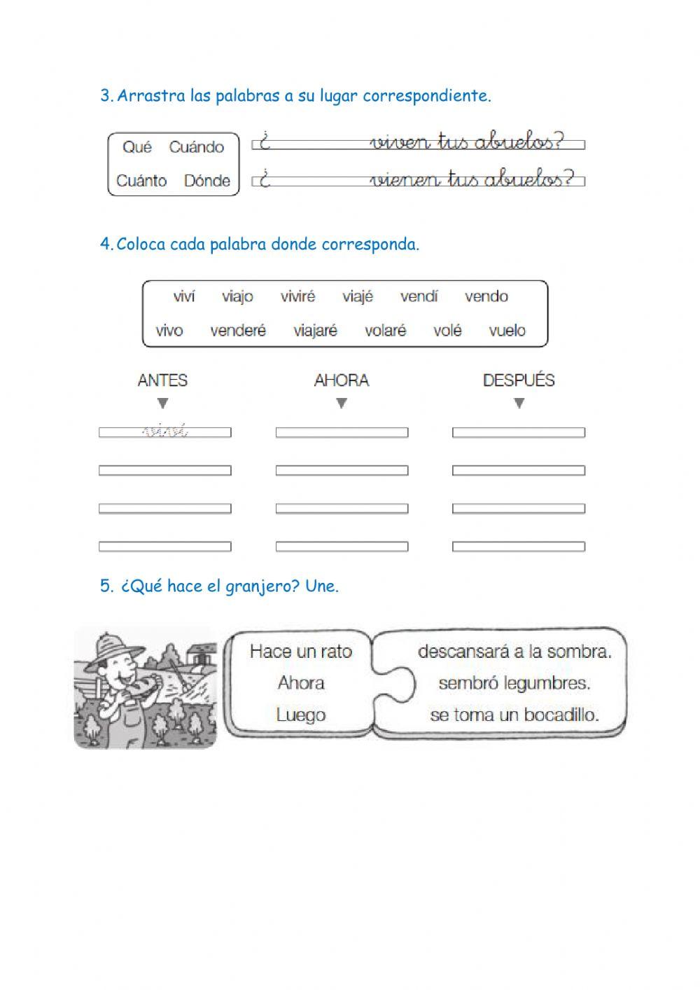 Lengua Unidad 12 primero