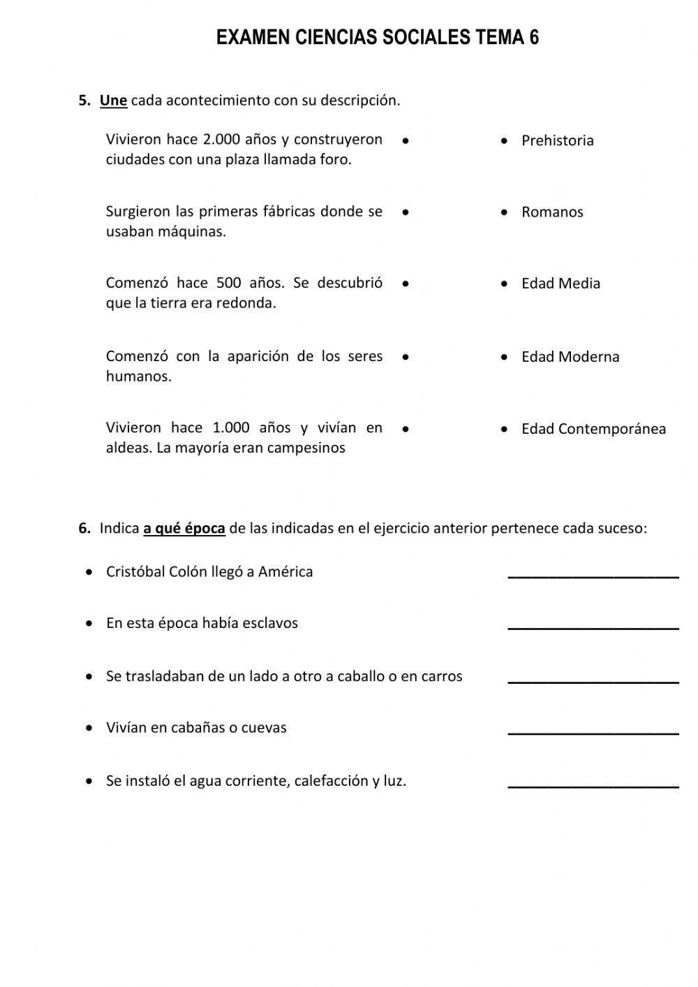 Examen tema 6 C. Sociales