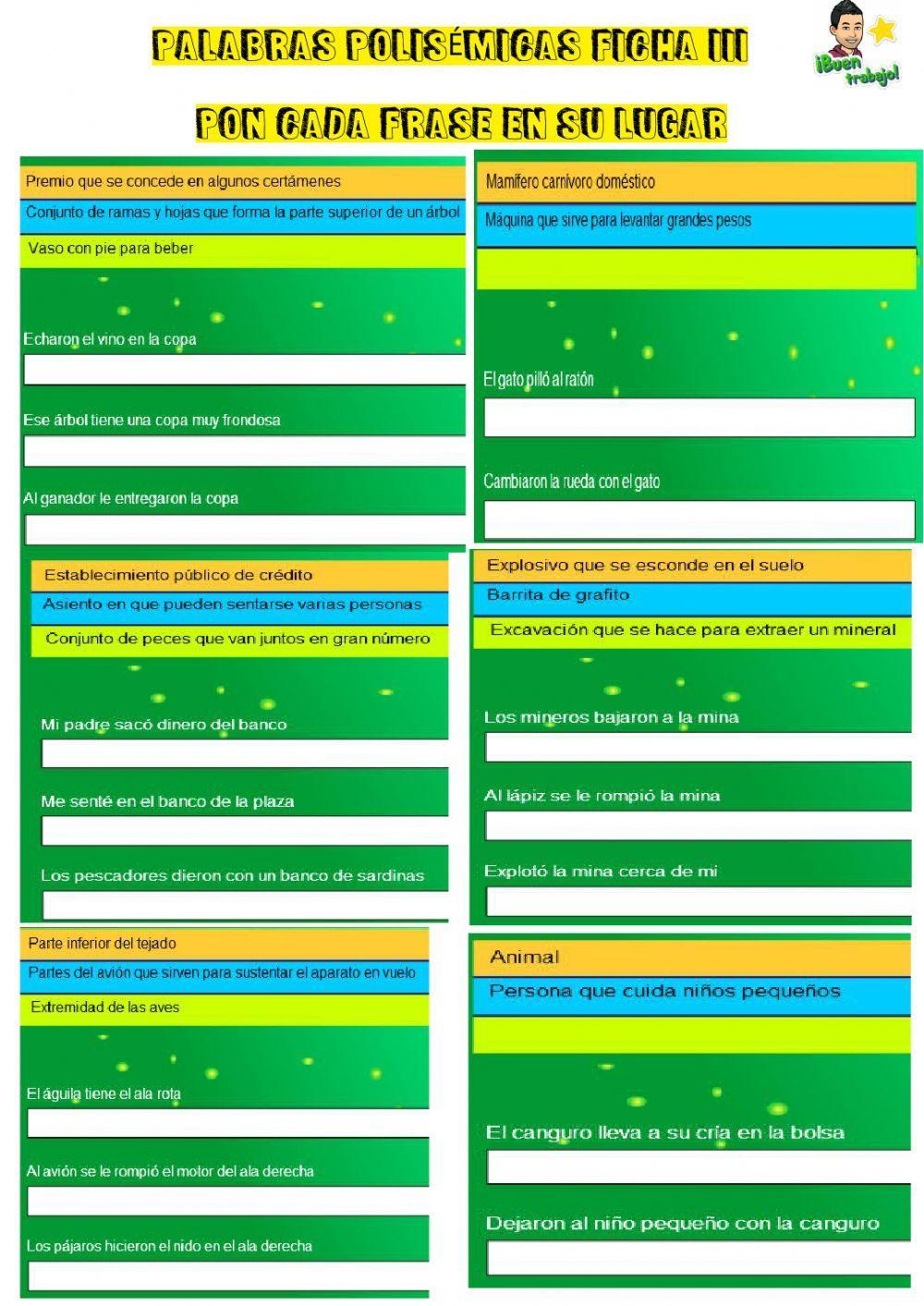 Palabras polisémicas 3