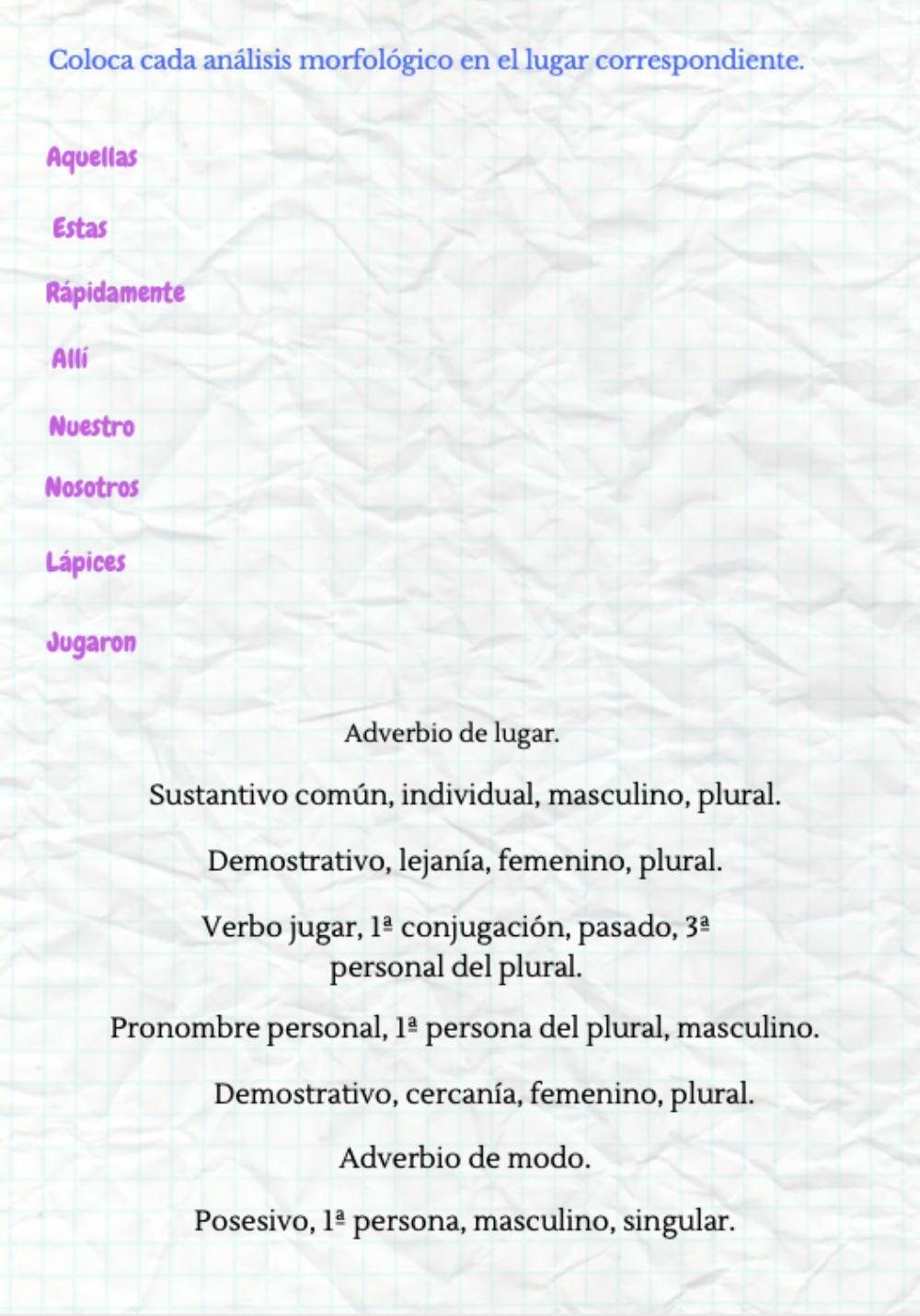 Análisis morfológico