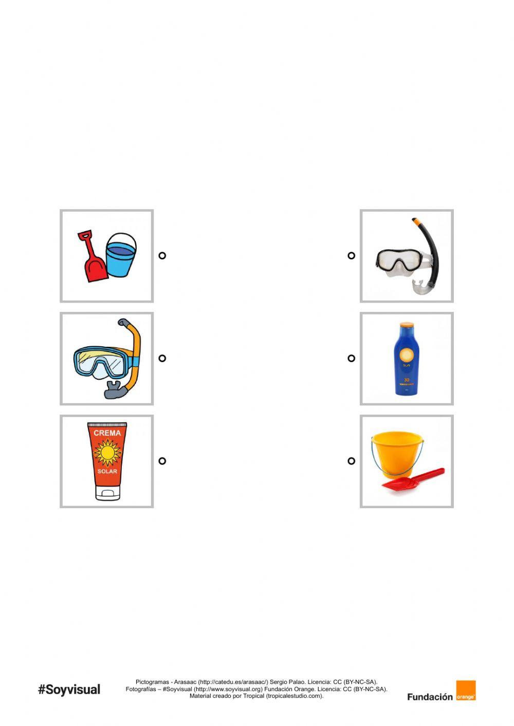 Unir pictograma - fotografía VERANO