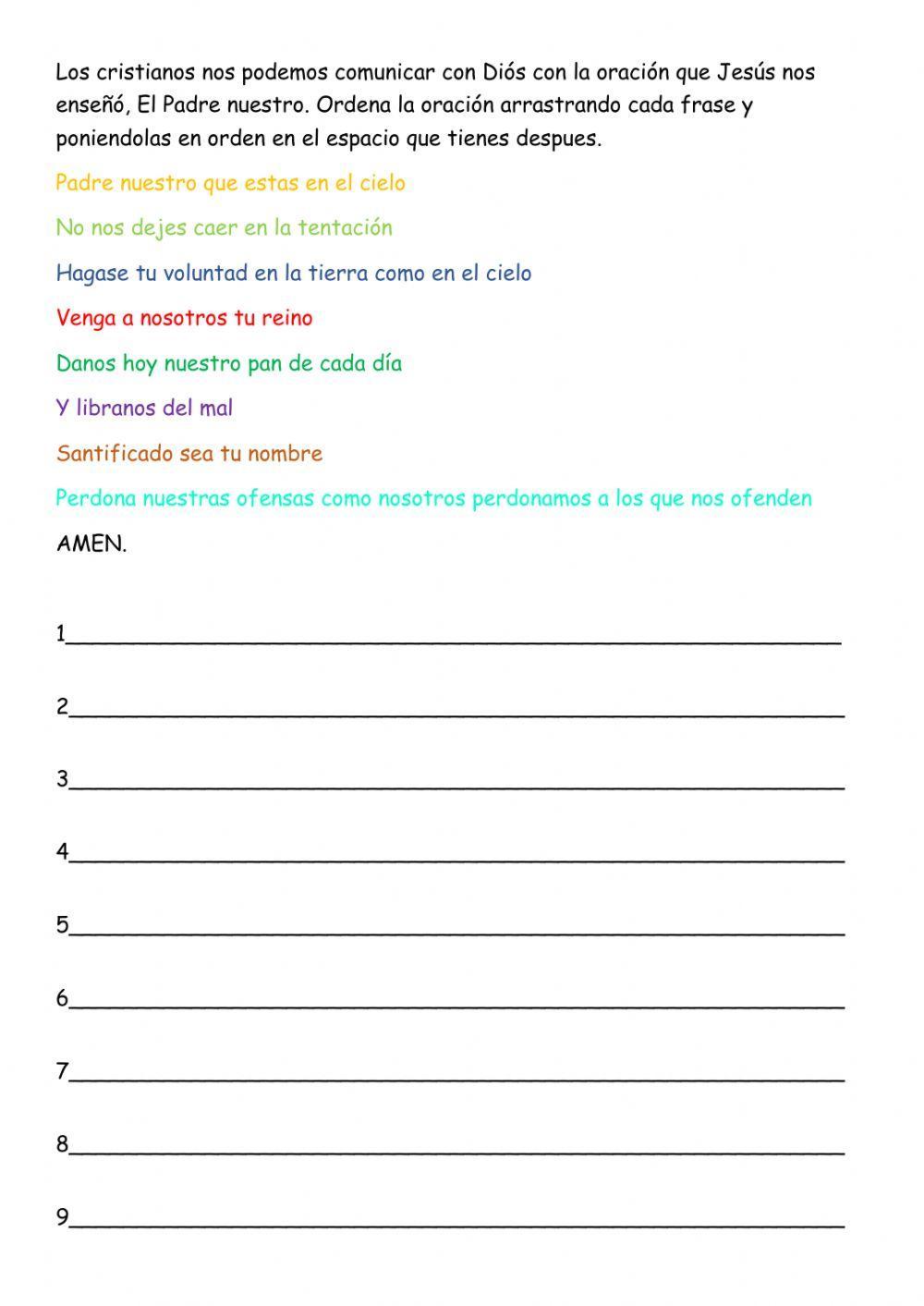 Nos comunicamos con dios