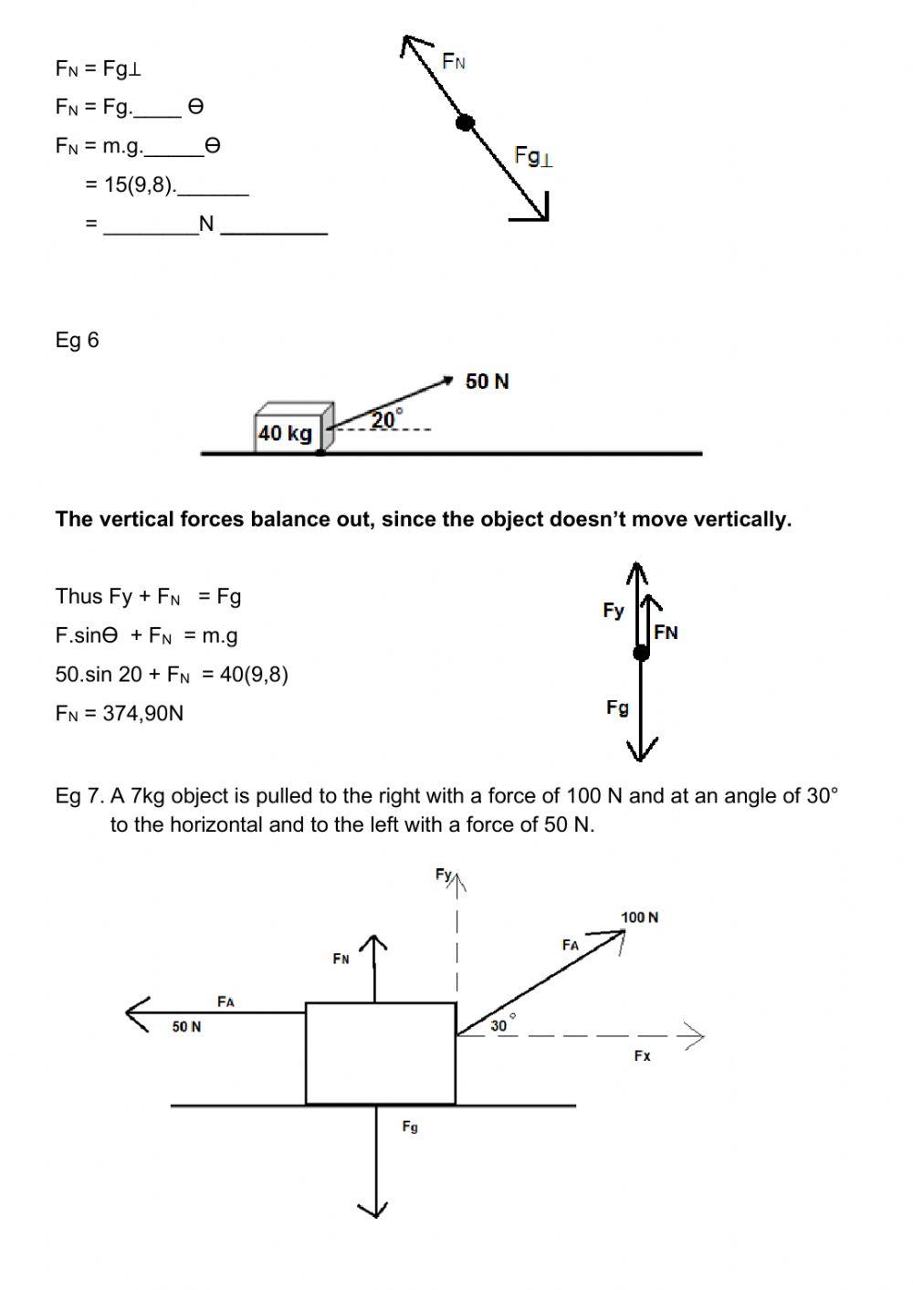 Newton laws worksheet 15