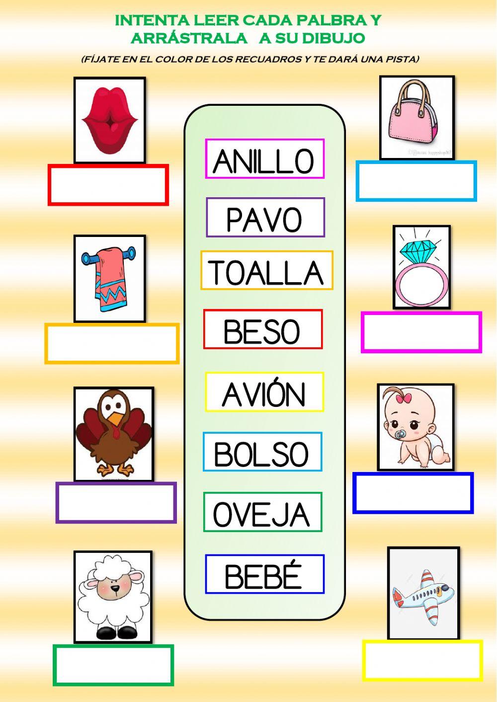 Lectura de palabras.ll-b-v