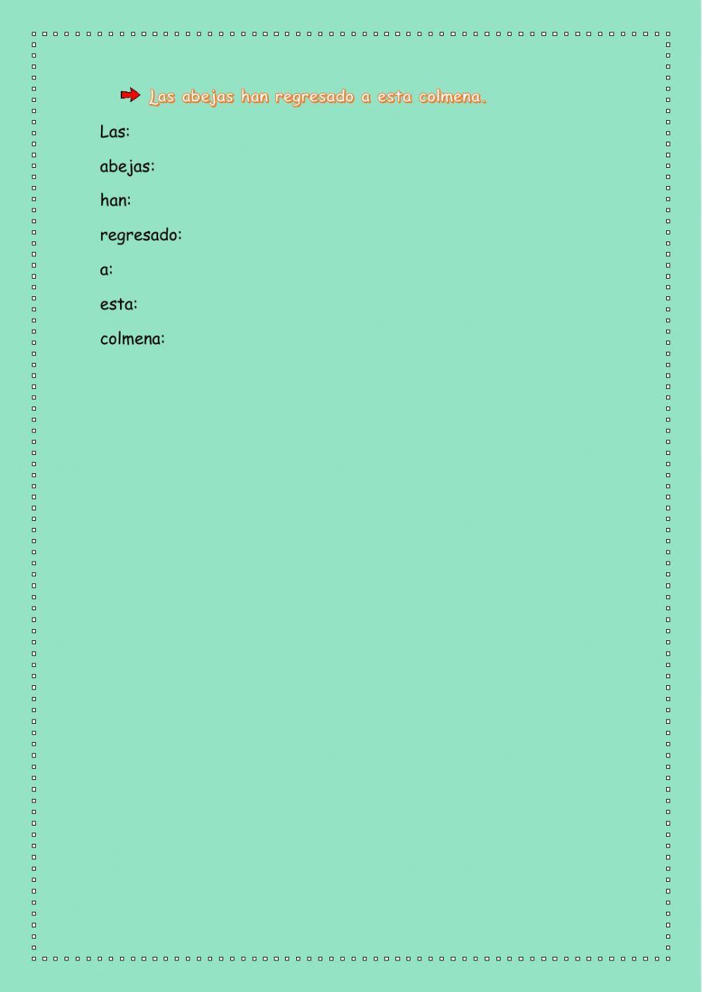 Análisis morfológico de frases