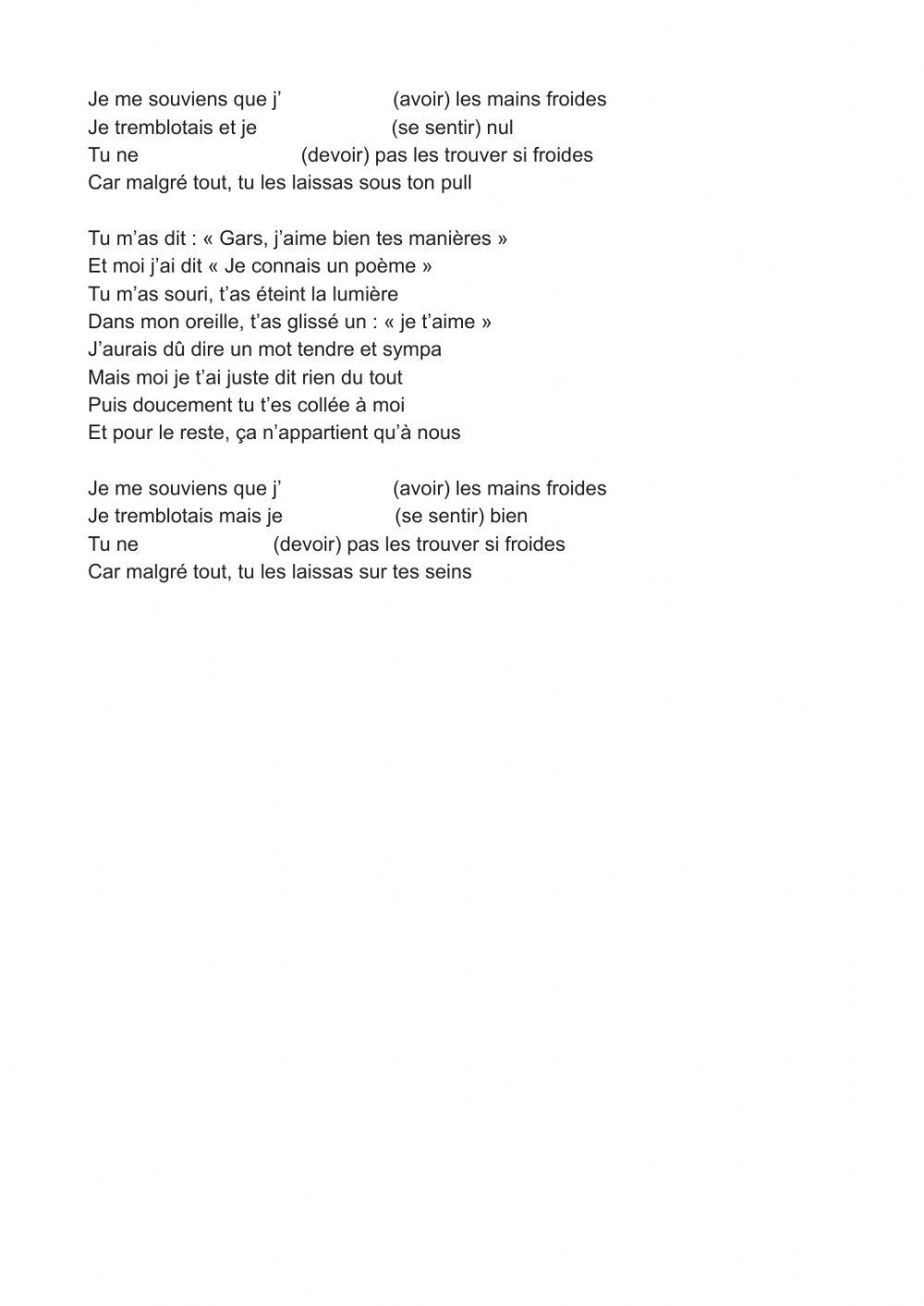 Les mains froides (Oldelaf) - L'Imparfait