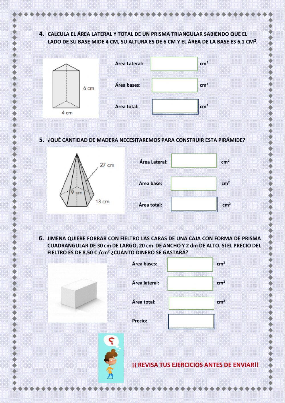 Áreas primas y pirámides Áreas primas y pirámides