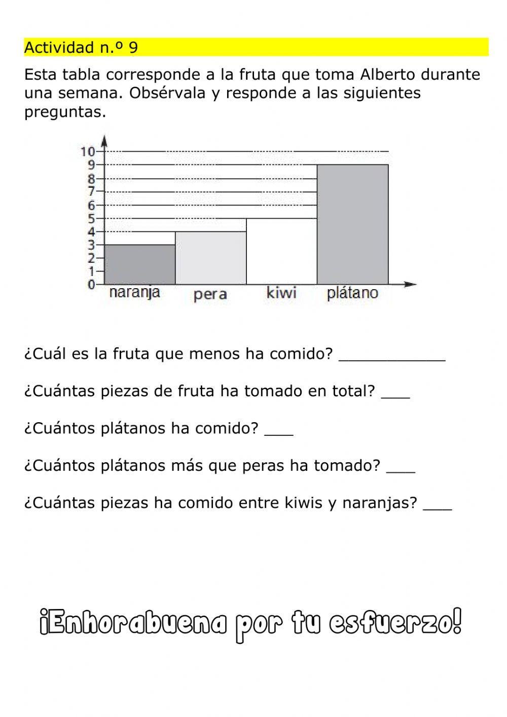 Repaso unidad 11 Matemáticas 2.º primaria