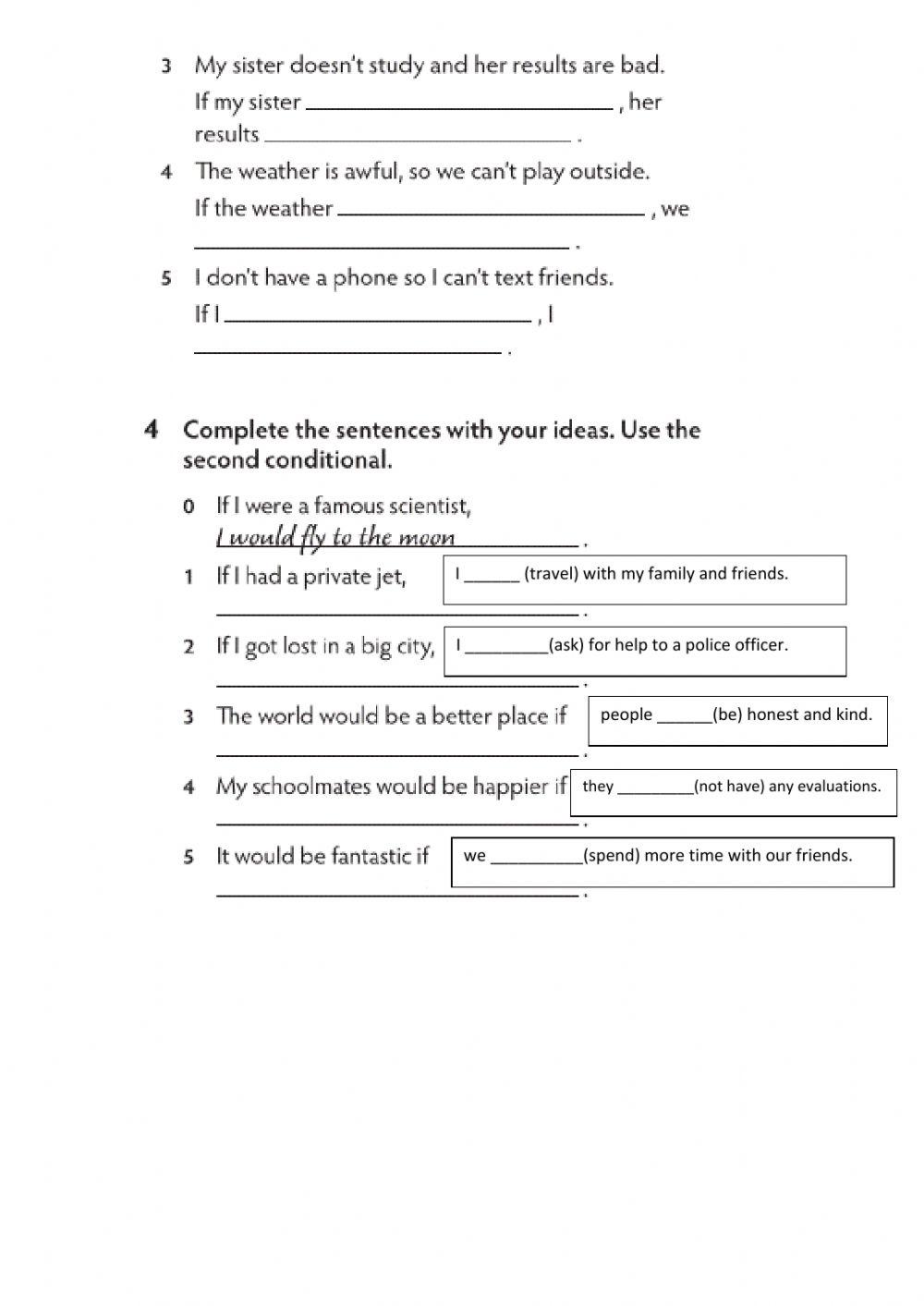 Worksheet N1 Unit 8 Grammar 5th grade 2nd Term