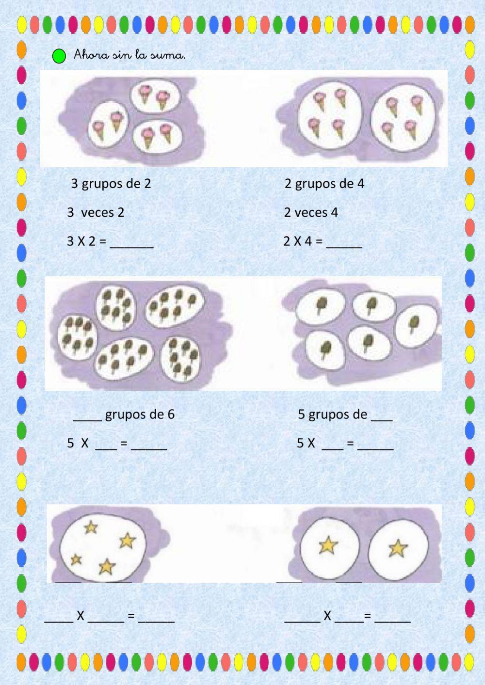 Inicio Multiplicación 1ºPrimaria