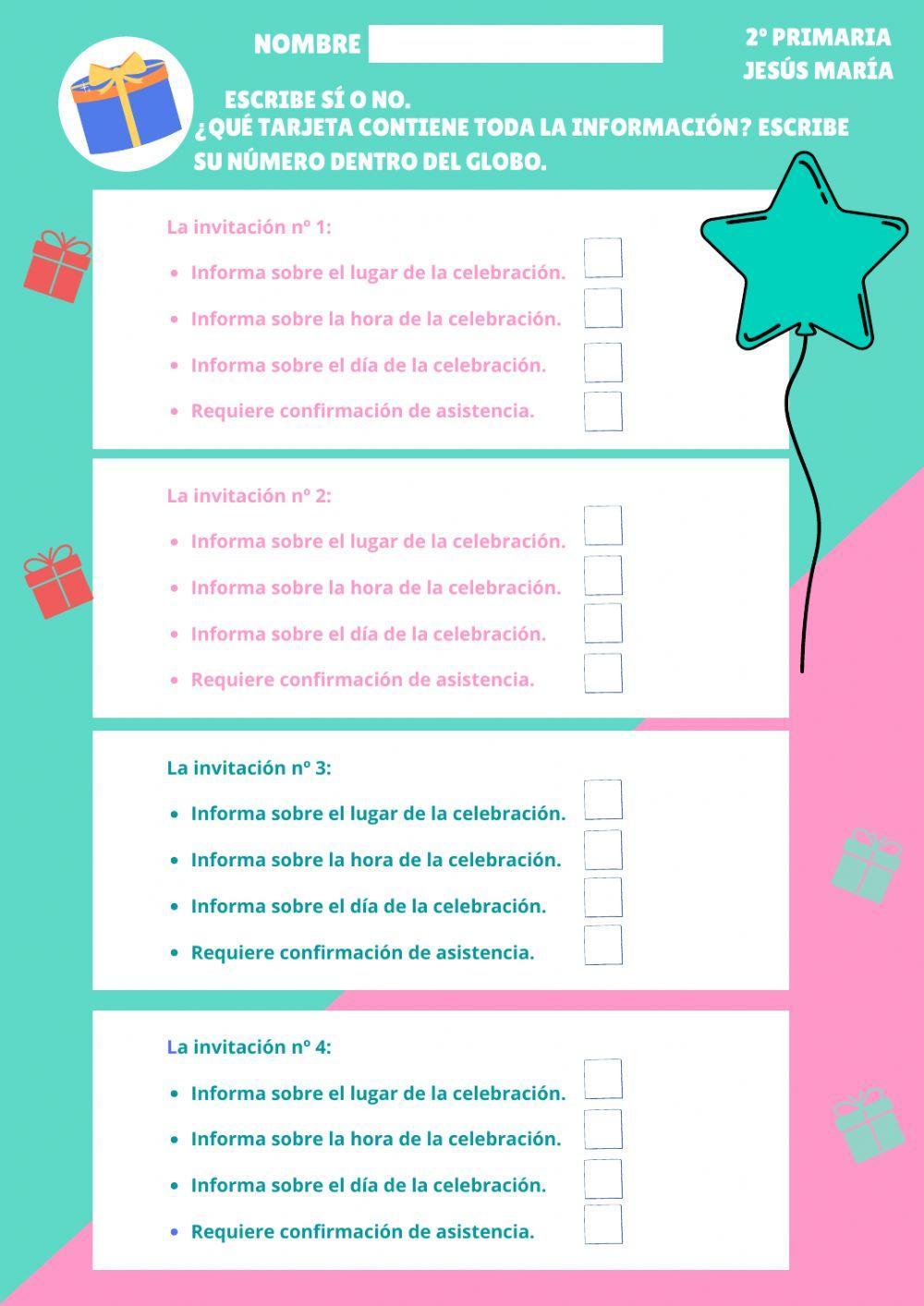 Tarjetas de Invitación