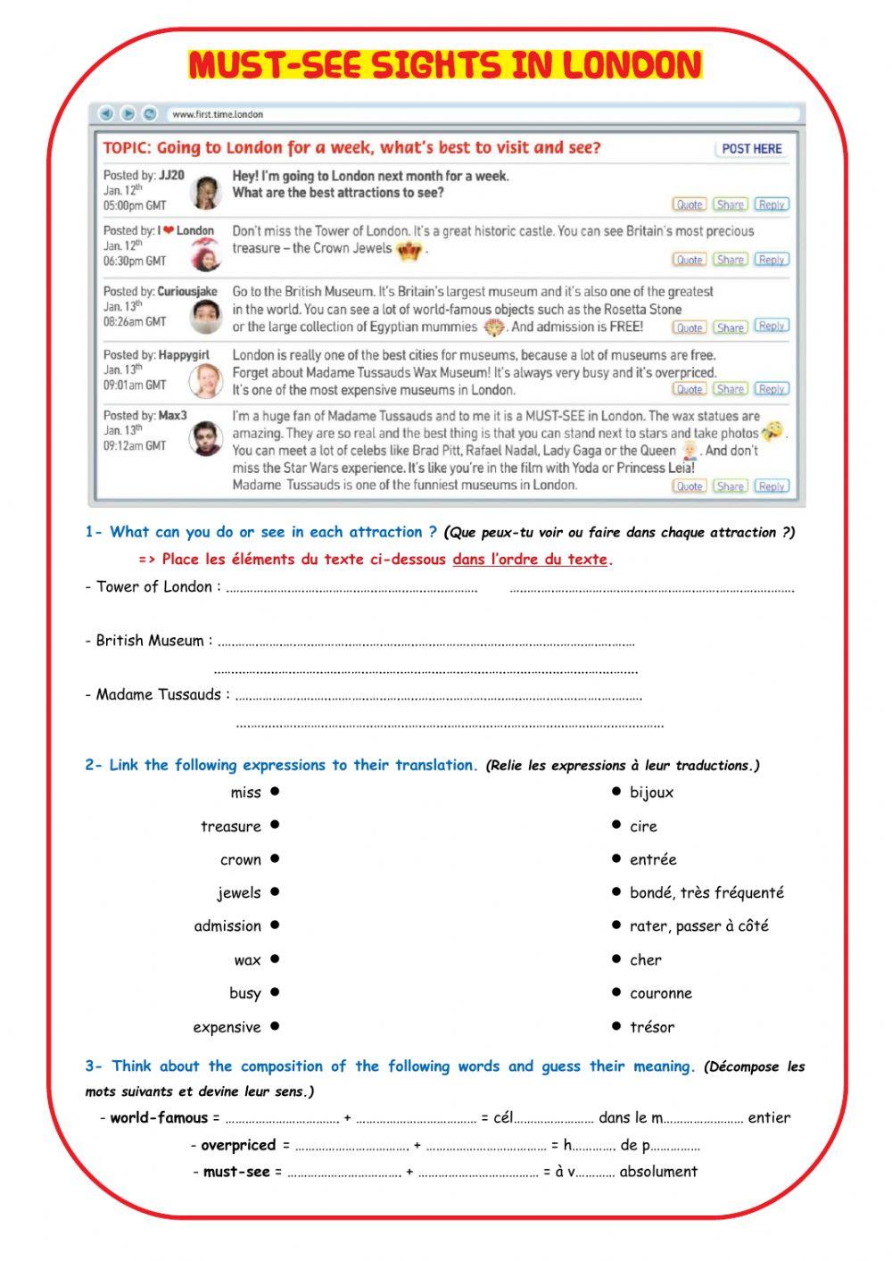 Must-see sights in London