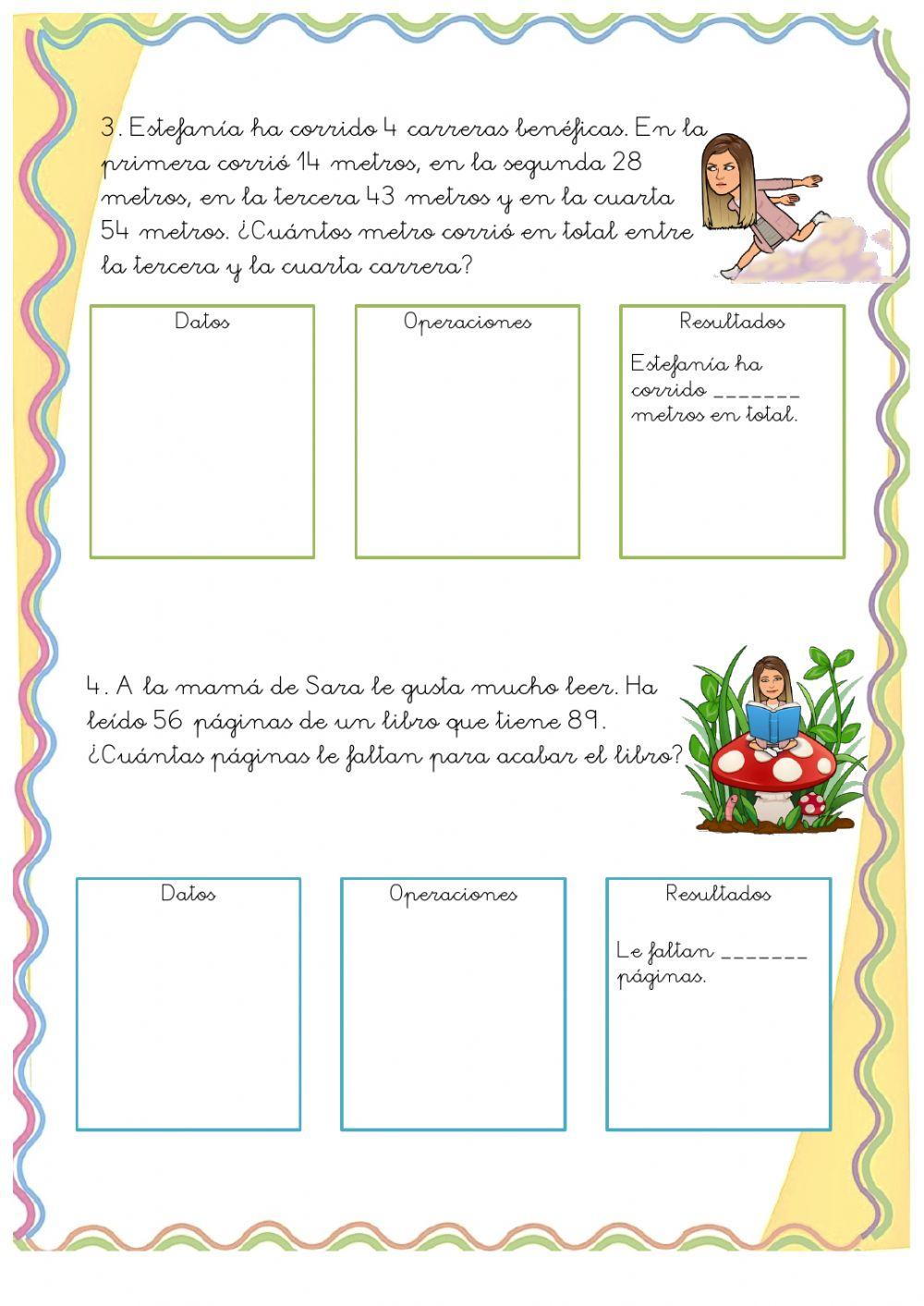 Problemas 1º de primaria