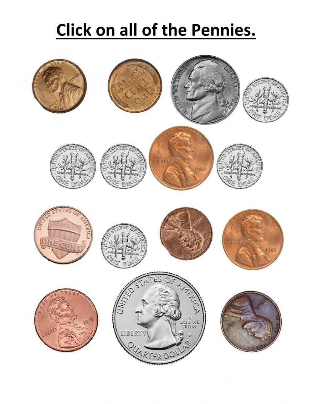 Click on the pennies