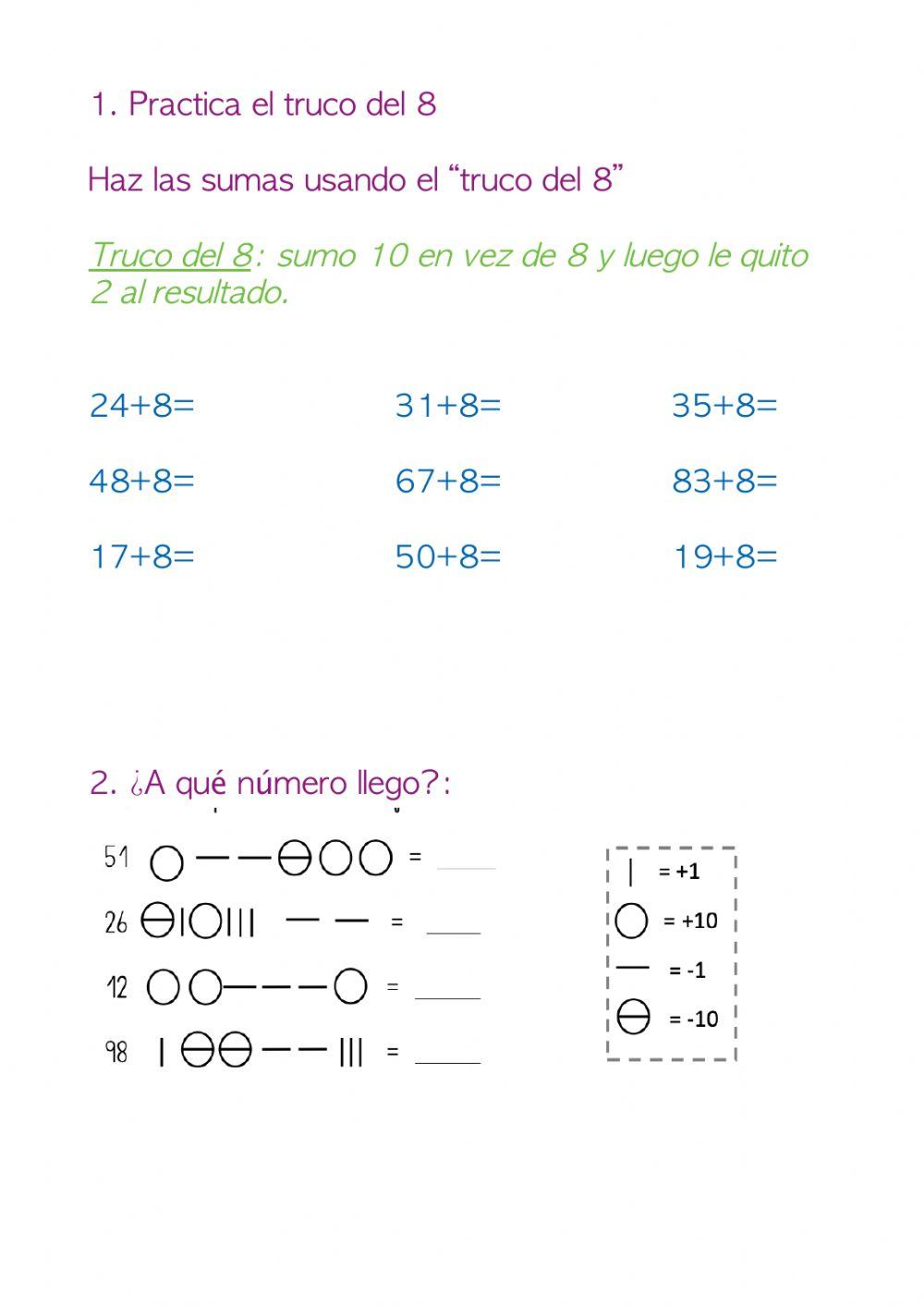 Actividades matemáticas