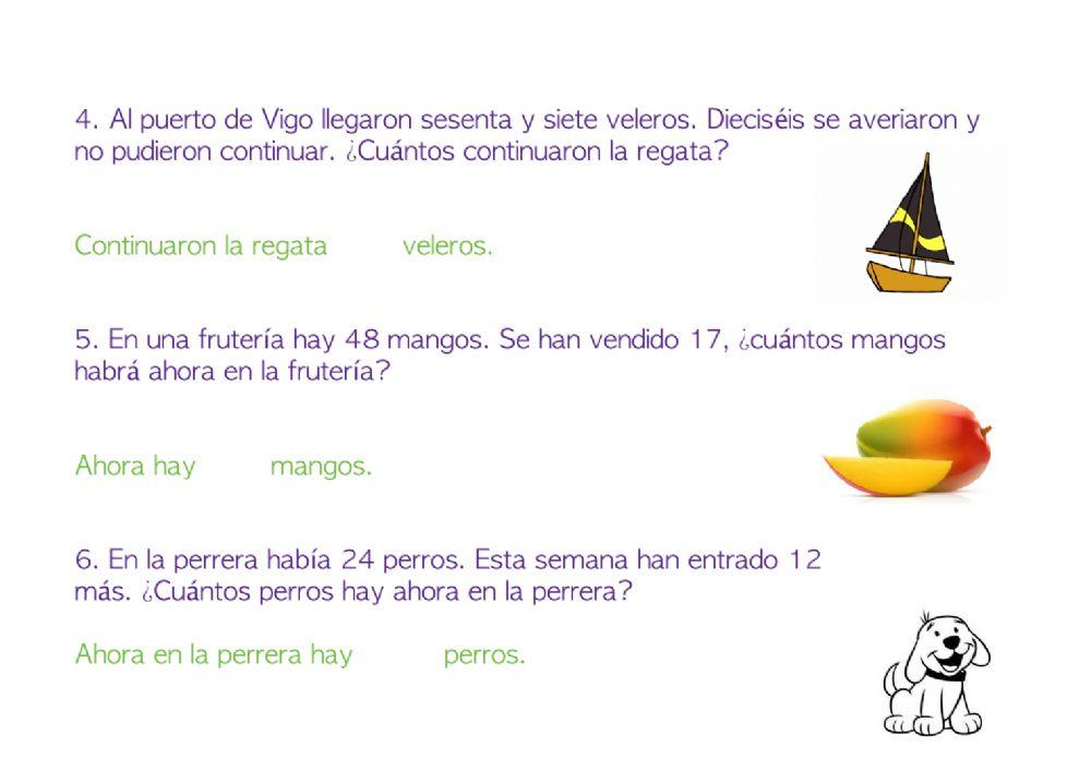 Problemas matemáticos 1º