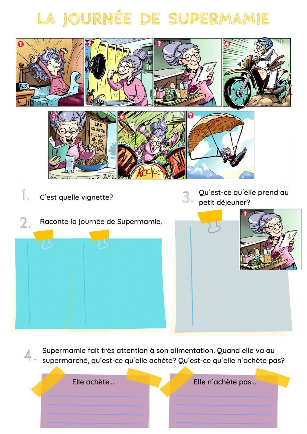 La journée de Super mamie