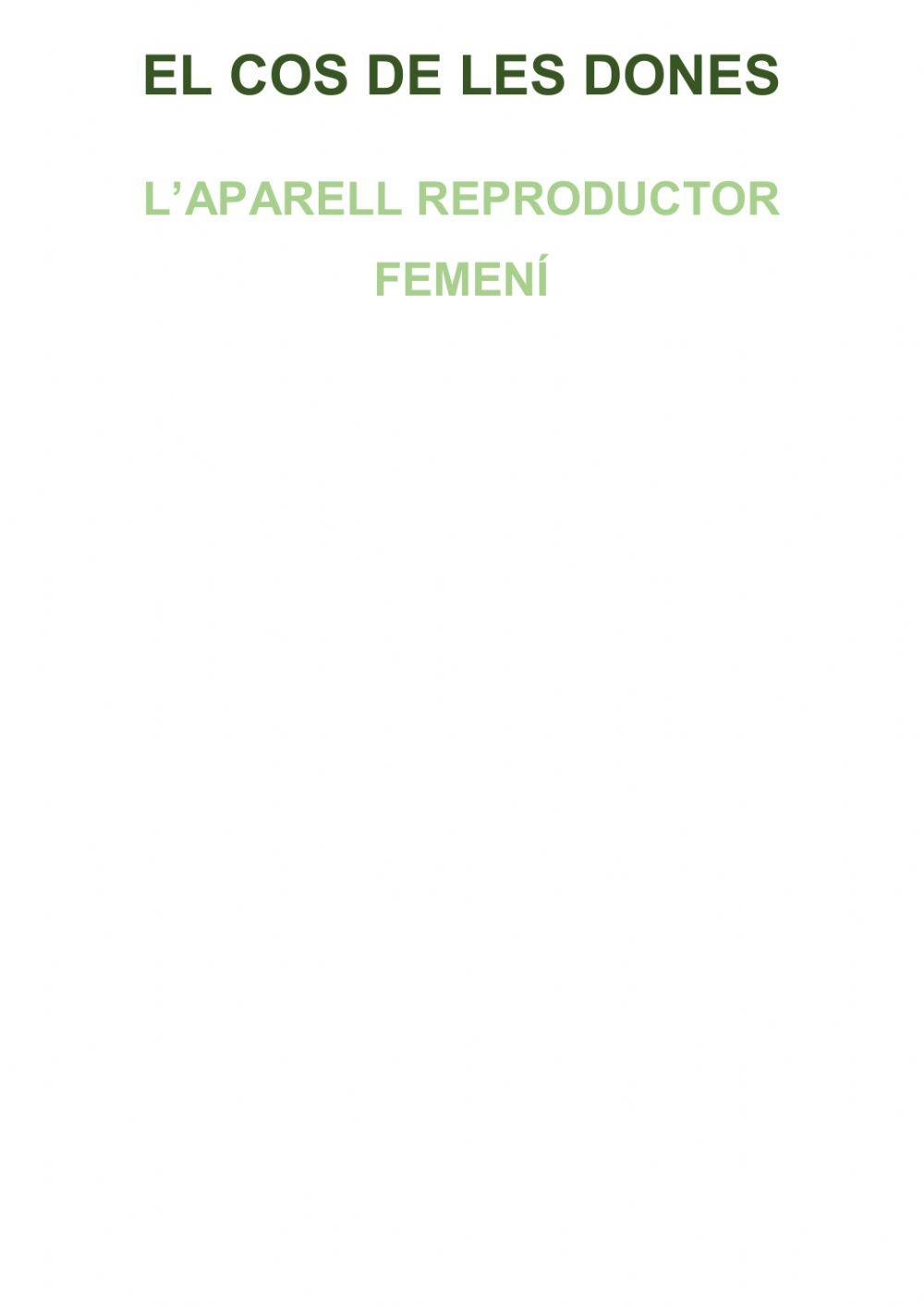 La pubertat. El cos canvia. Aparell reproductor masculí i femení