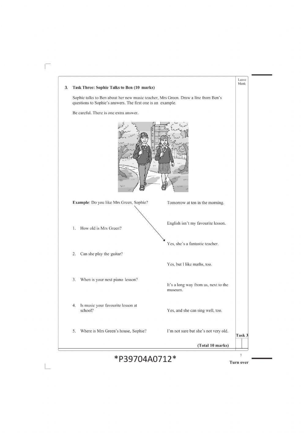 Diagnostic test - 4th to 5th grade