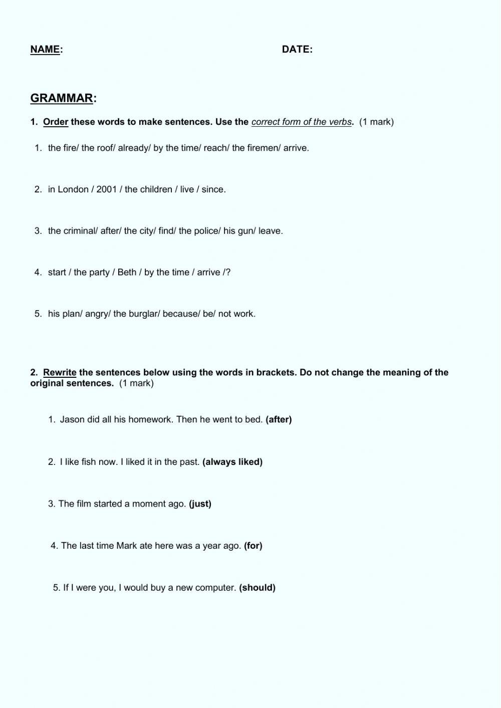 English final revision