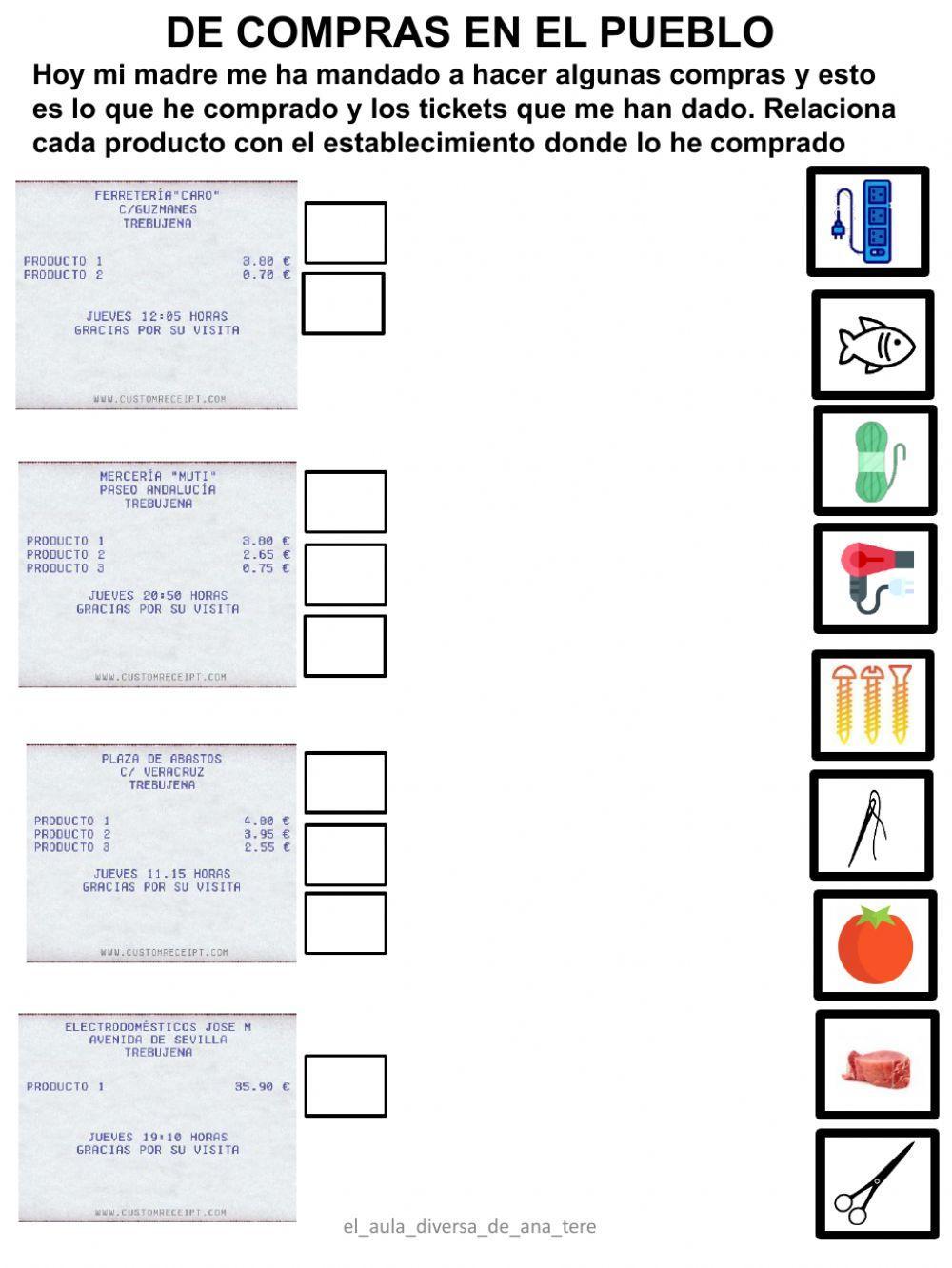 De compras por el pueblo