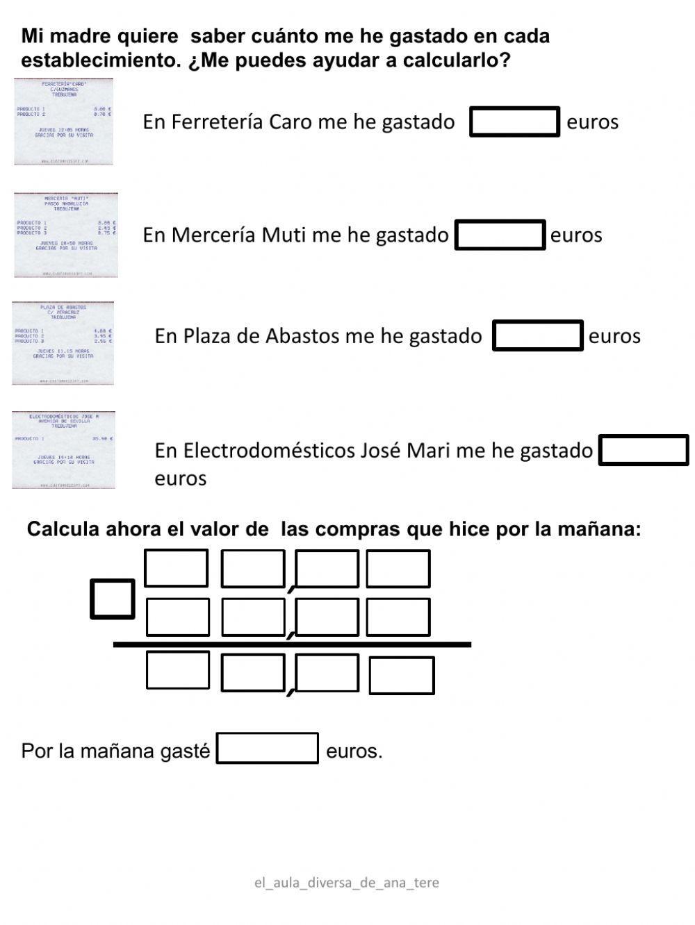 De compras por el pueblo