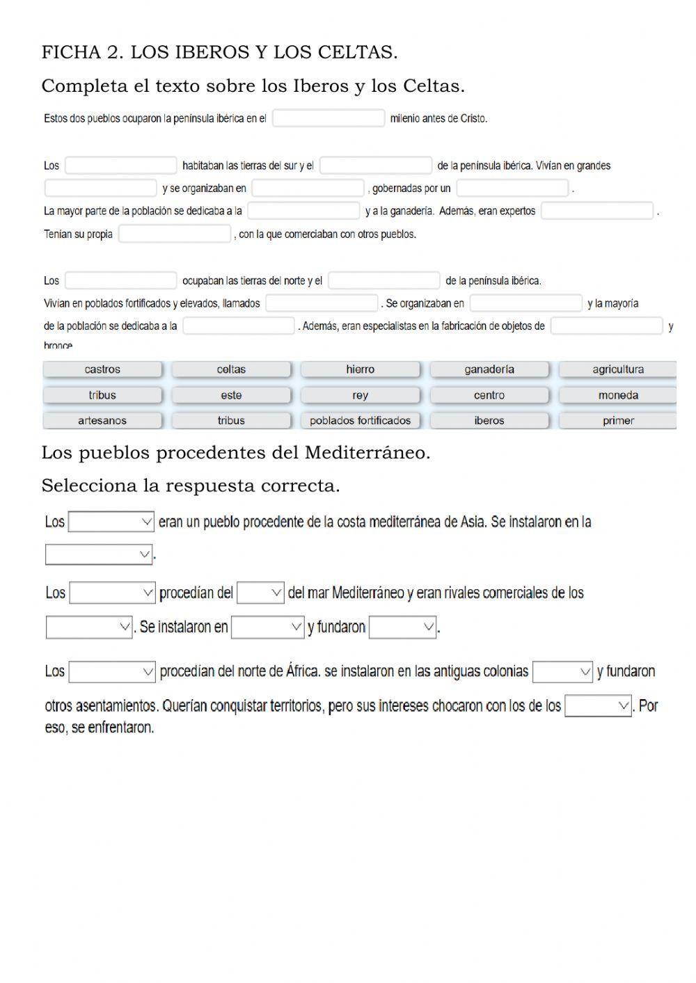 Los iberos y los celtas