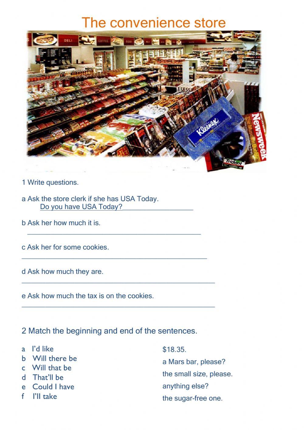 At the convenience store