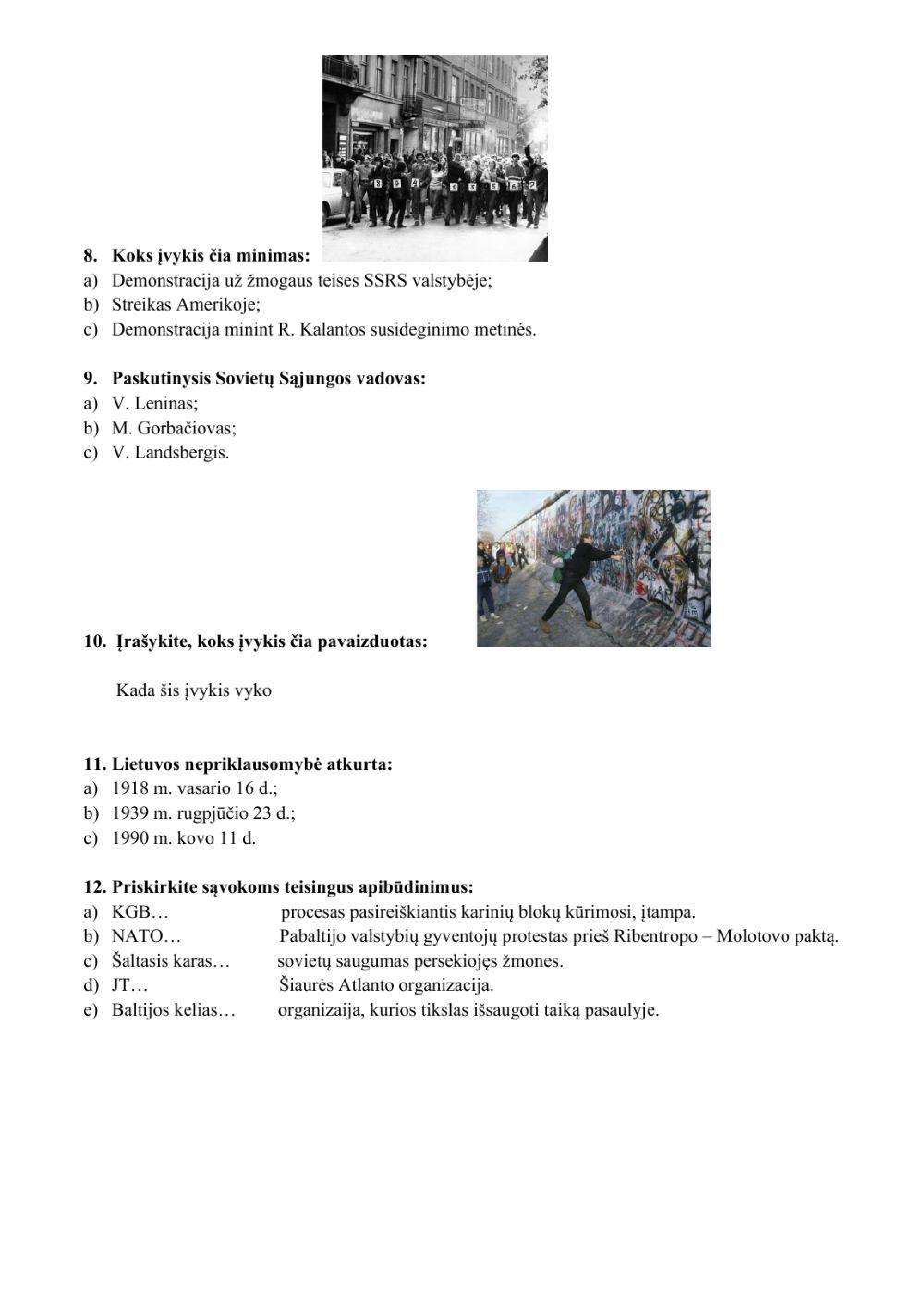 Šaltasis karas, 6 kl.