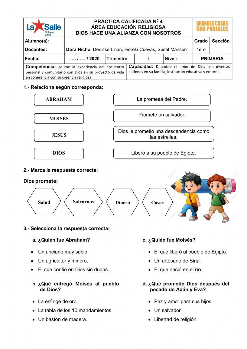 Dios hace una alianza con nosotros.