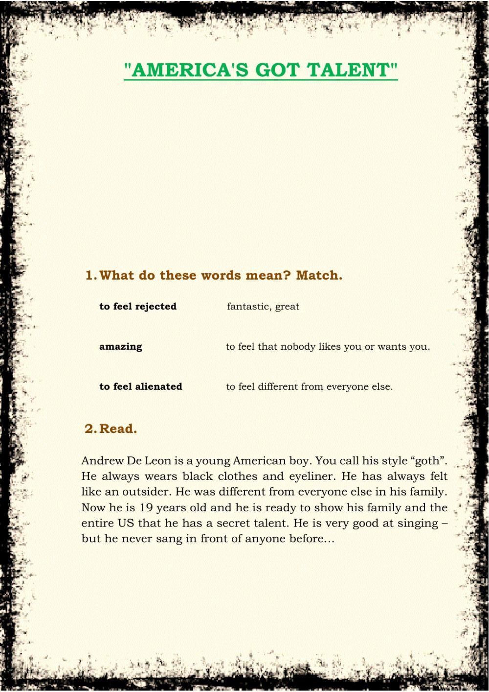 AMERICA'S GOT TALENT