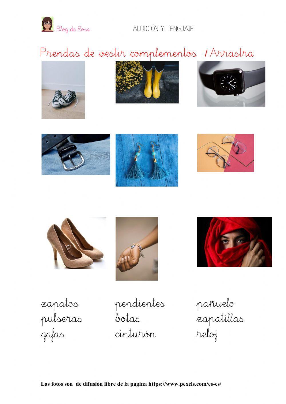 Prendas de vestir complementos