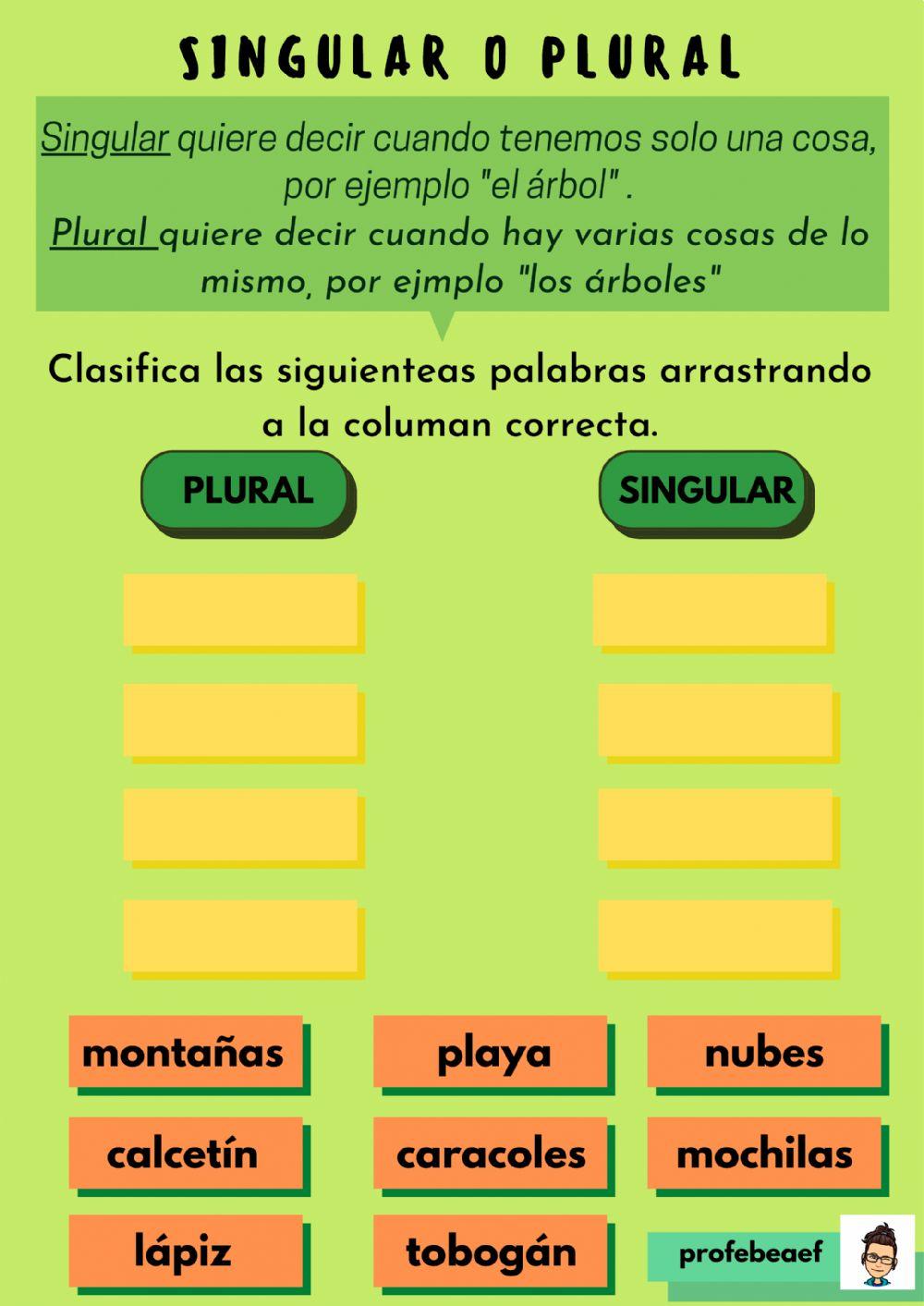 Singular o plural