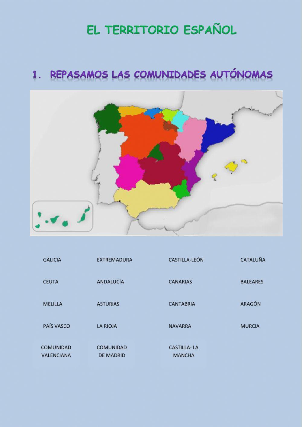 El territorio español