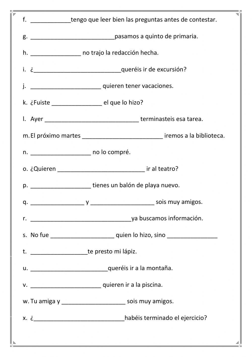 Pronombres personales