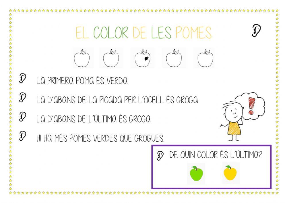 El color de les pomes
