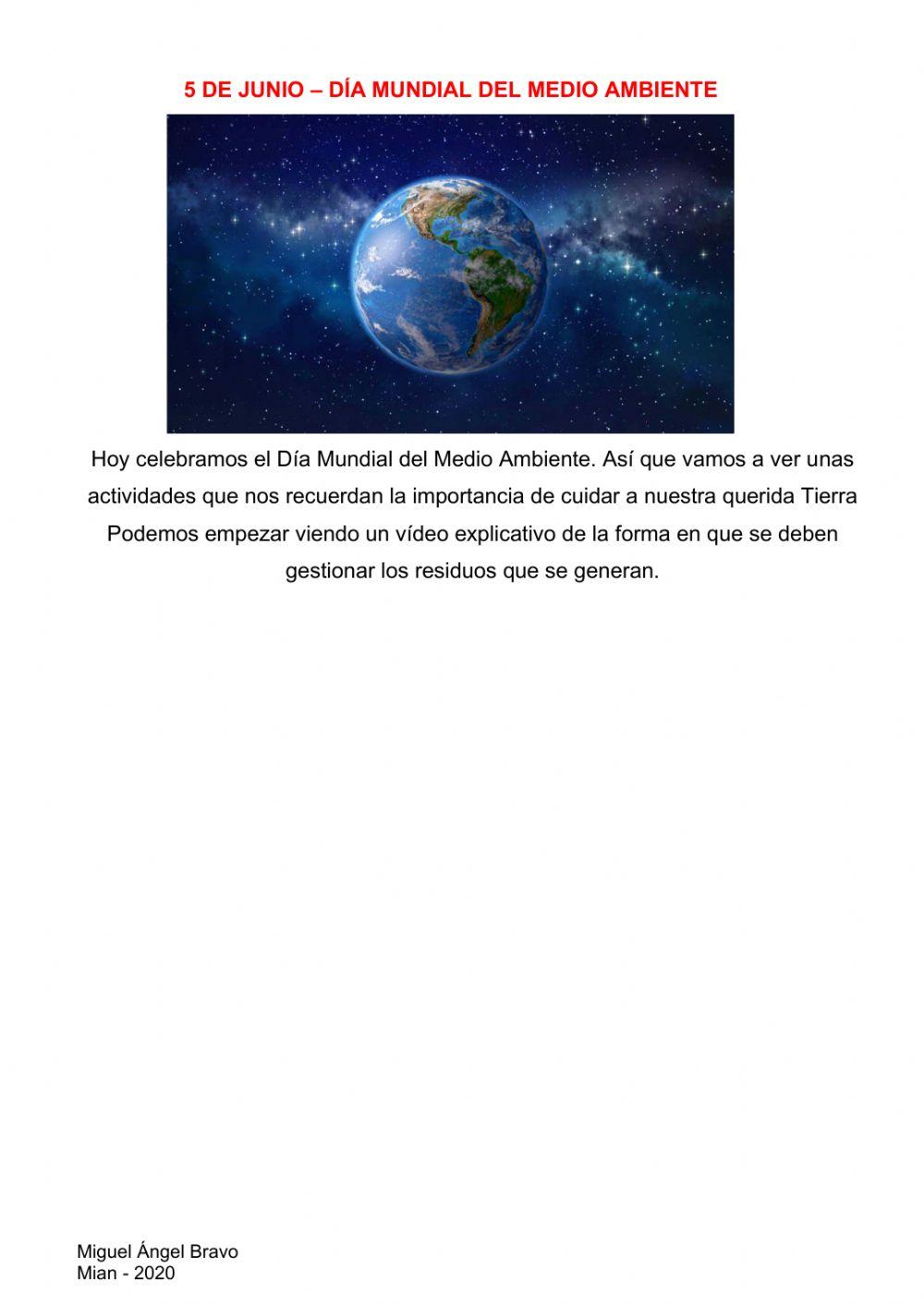 DÍA DEL MEDIO AMBIENTE